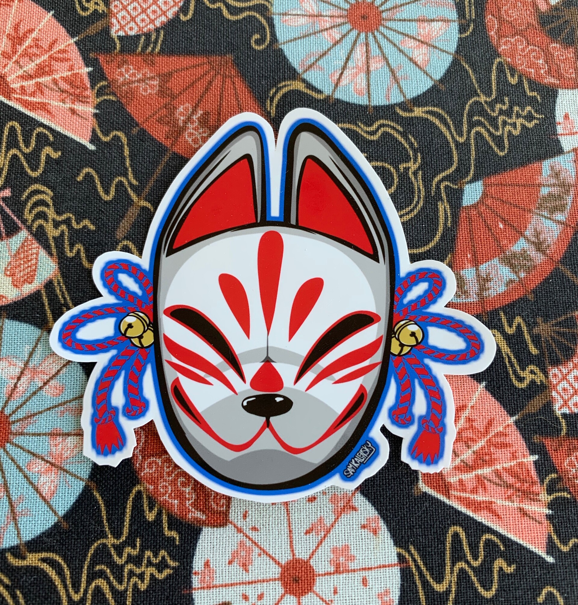 Artstation Kitsune Fox Masks Stickers Sam Kalensky