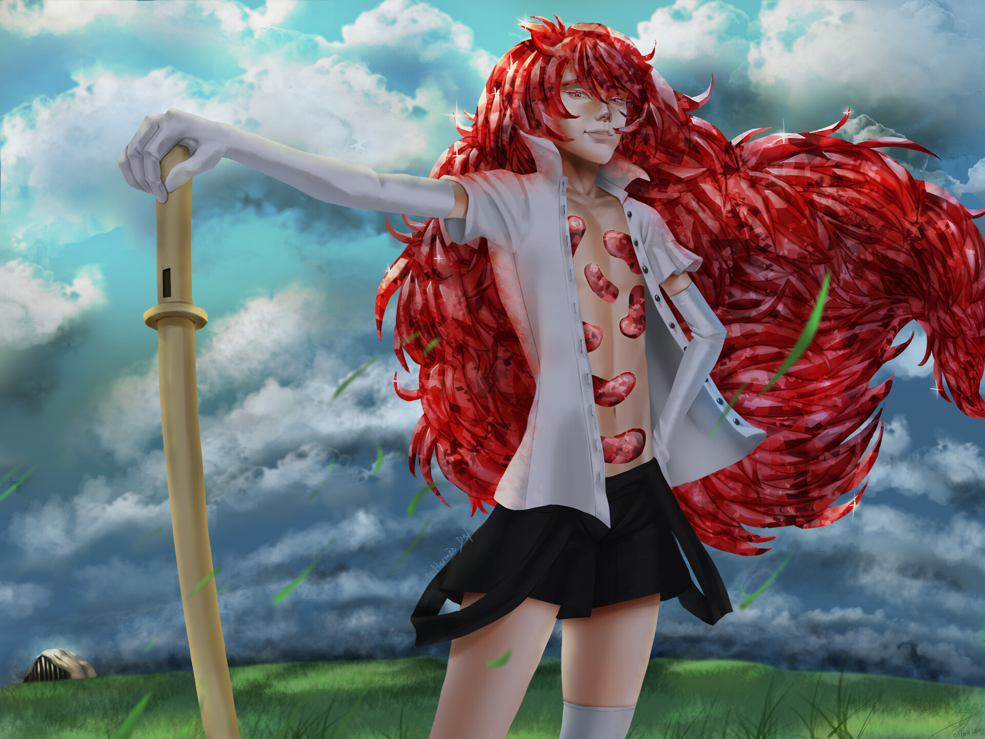 Hermes Daf Neptunite 6.rutile 6½ benitoite x peridot 7.jade x amethyst x ghost x cairngorm 7½ euclase x goshenite x morganite x red beryl x zircon x watermelon tourmaline 8½ alexandrite 9.padparadscha 10.bortz x diamond x yellow diamond. none
