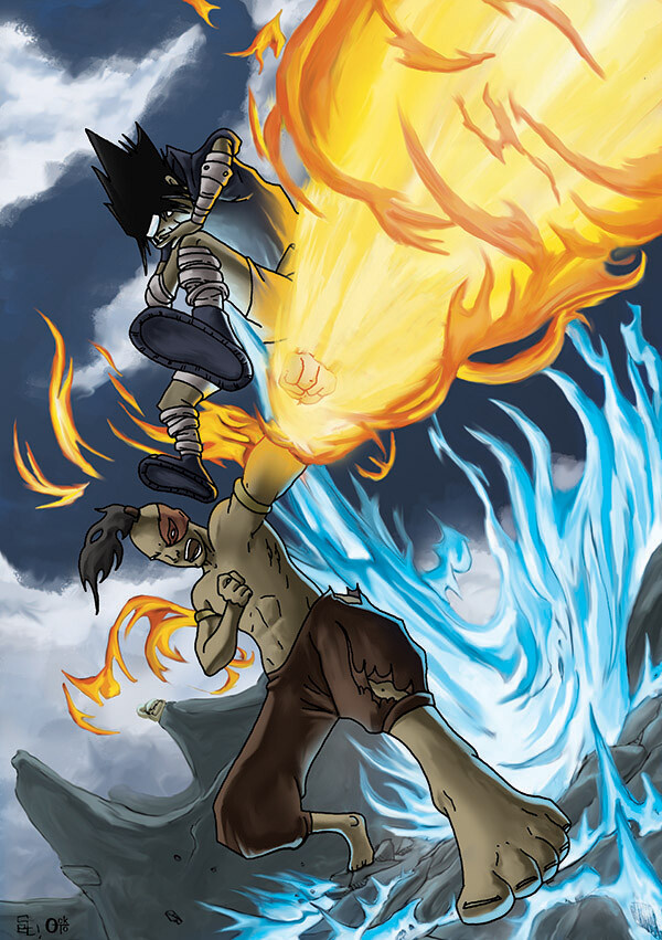 Artstation Avatar Vs Naruto Crossover Series Ockto Baringbing