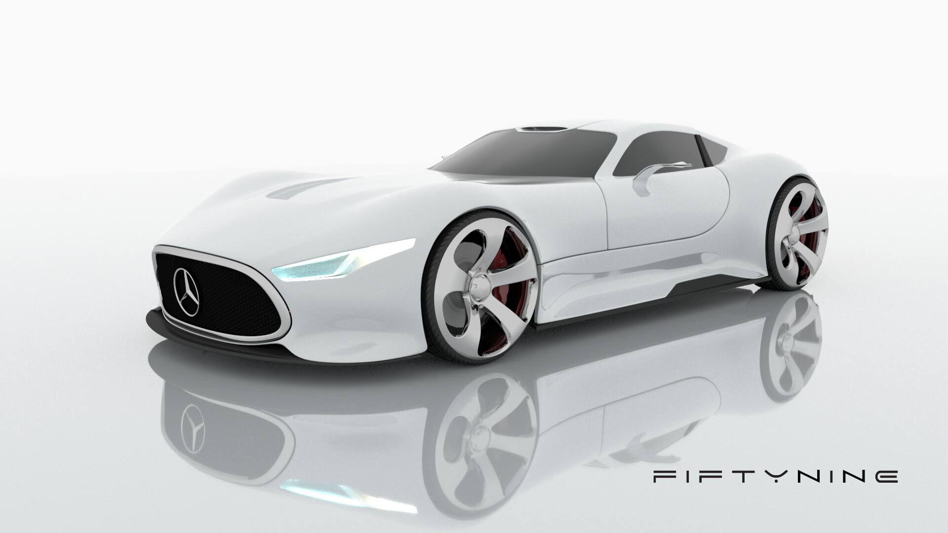 ArtStation Mercedes AMG Vision GT 3D Model
