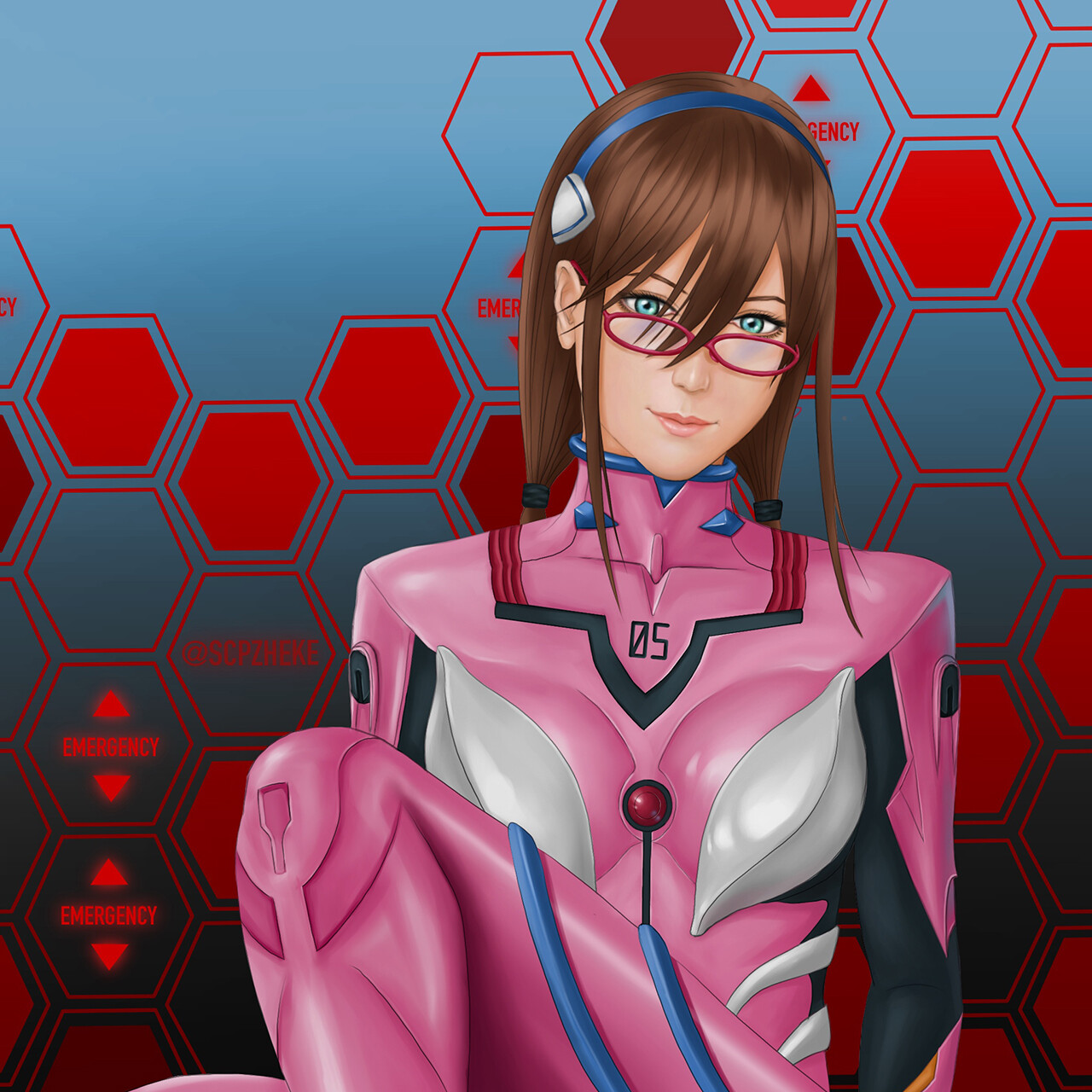 Scpz Heke Fanart Eva Mari Makinami 真希波 Scpz Heke Fanart Eva Mari Makinami 真希波