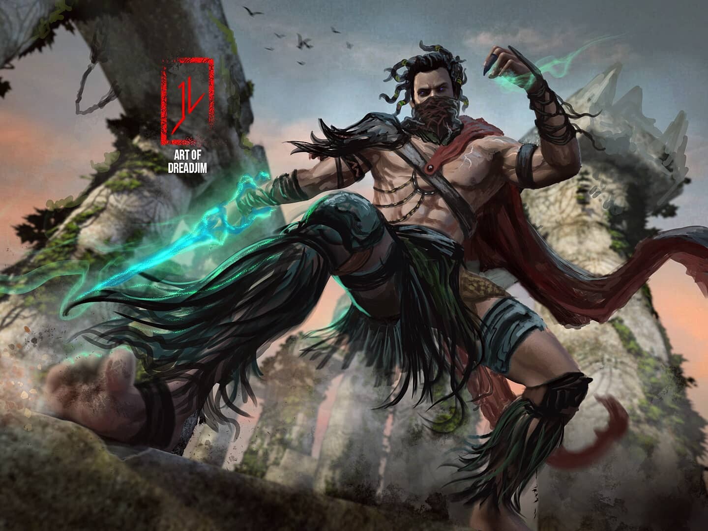 Artstation Druid Warrior Jim Dreadjim Ling
