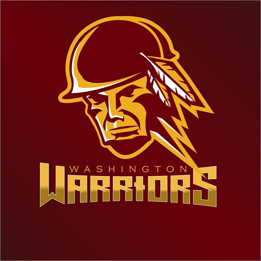 Christopher andrews washington redskins logo redesign warriors