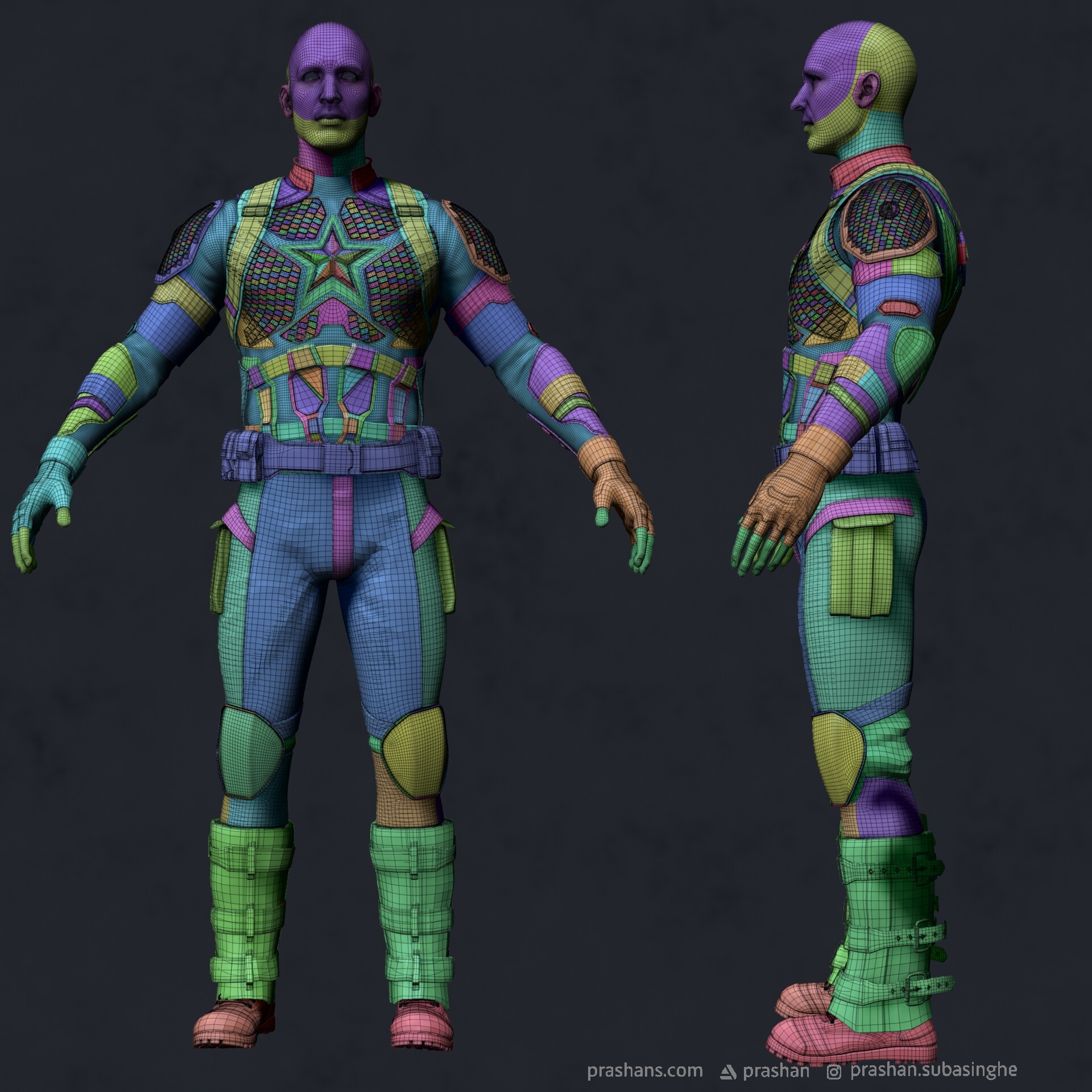 Artstation Captain America Prashan Subasinghe