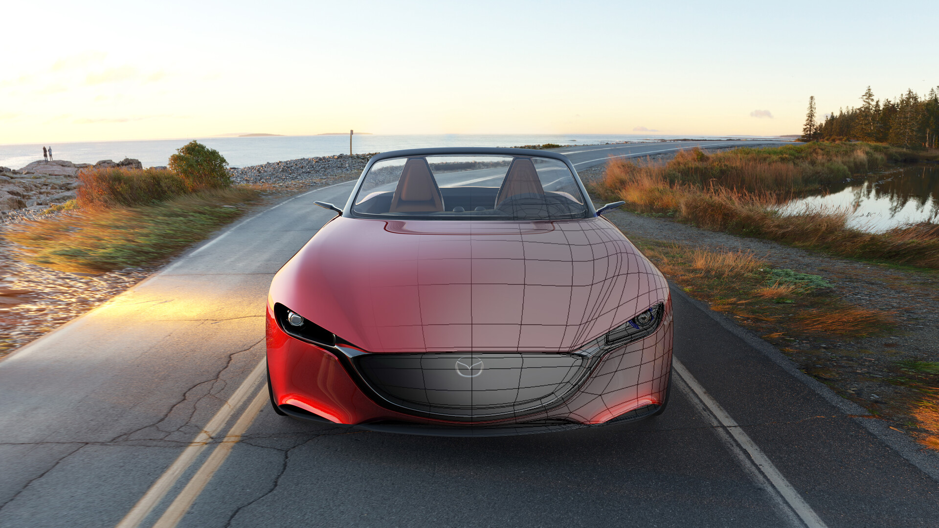 Charles Zheng 2025 Mazda MX5 Miata Maya Modeling Project