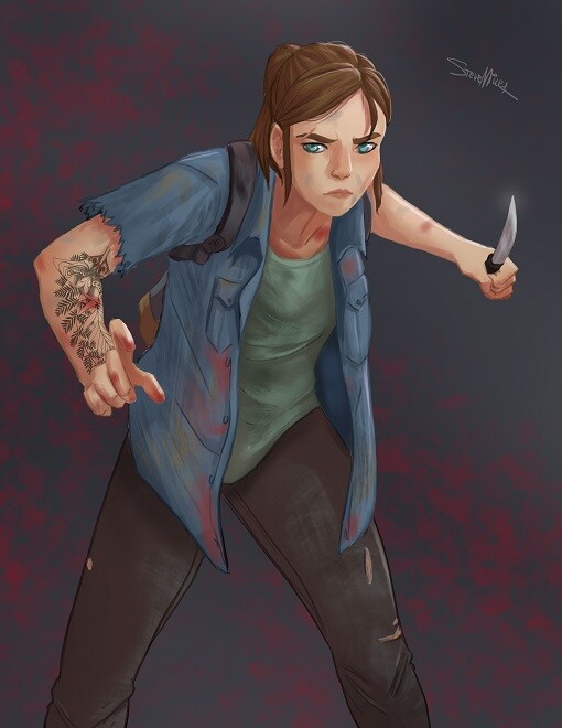 Finished art of Ellie