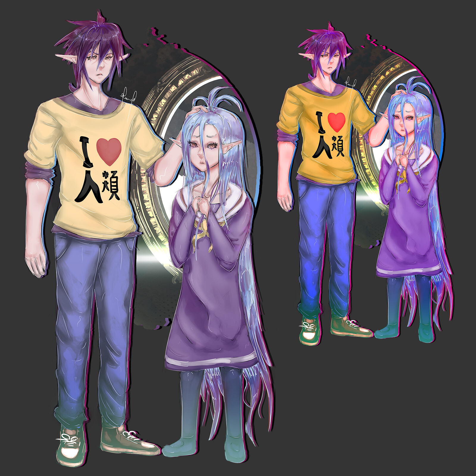 ArtStation - Sora and Shiro Stickers