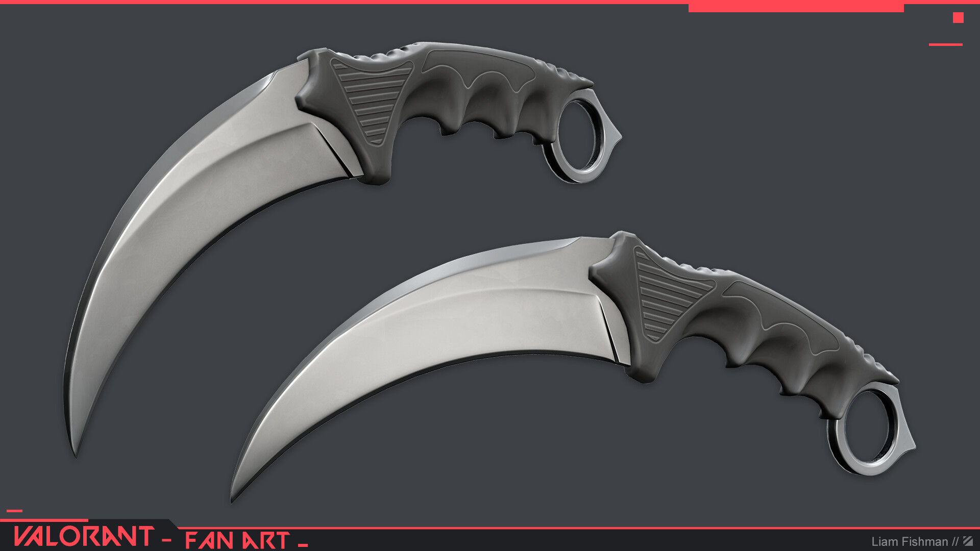 Artstation Valorant Karambit John Liam Fishman And yes, phantom fans, you will find one included here, though there's also a guardian to deal with. valorant karambit john liam