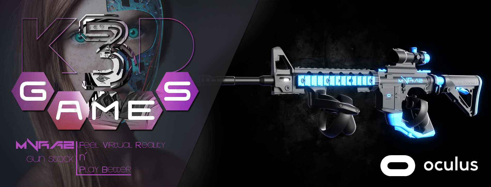 ArtStation mVRa1 VR Gun Stock 3D Printing