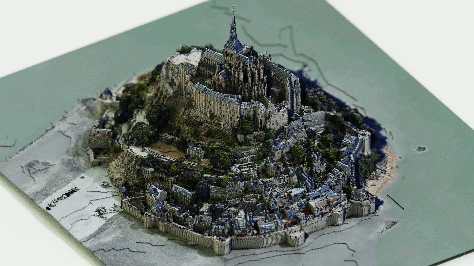 ArtStation - MONT ST. MICHEL - The real life MINAS TIRITH