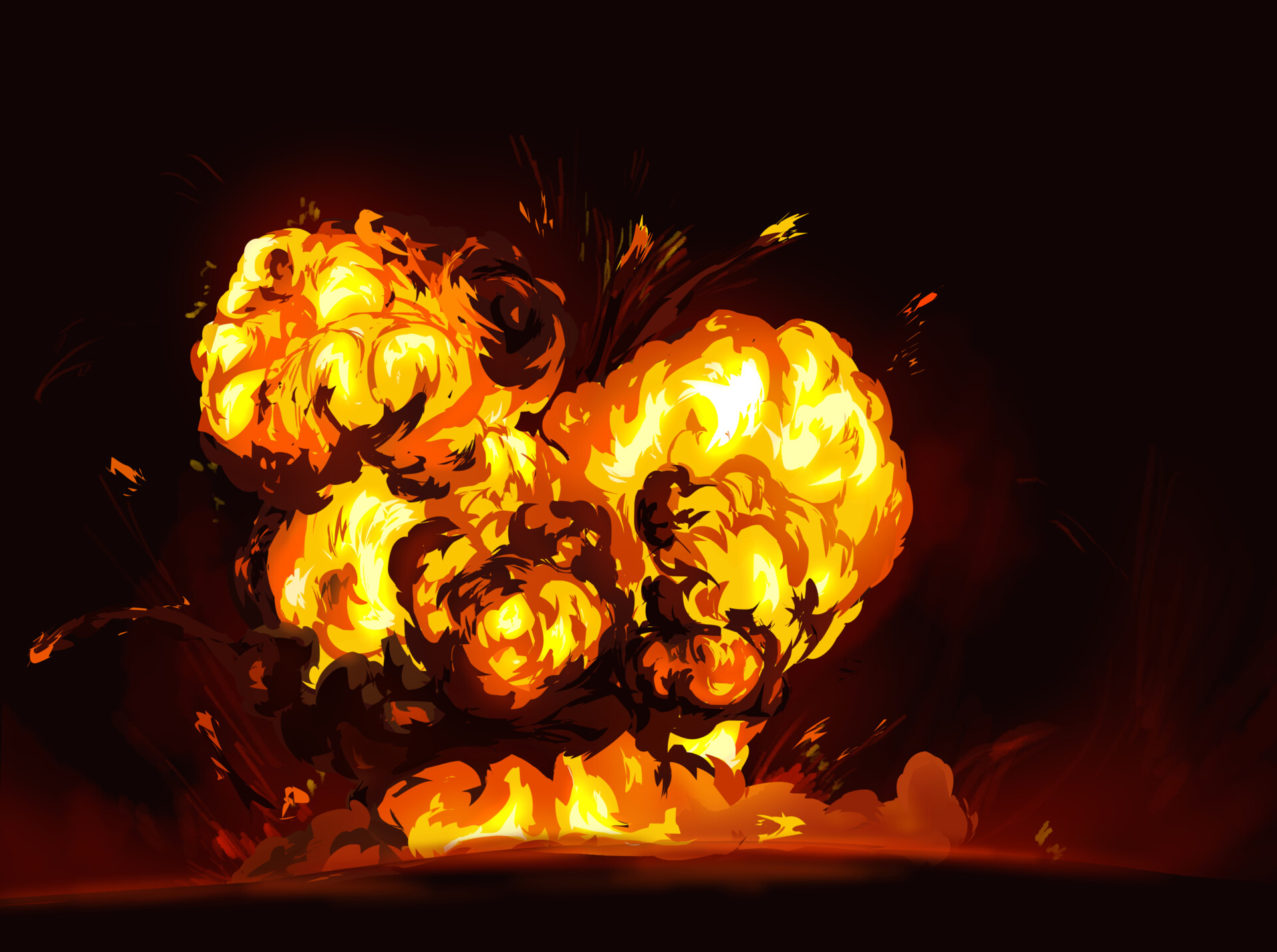 ArtStation - Explosions, smoke and fire
