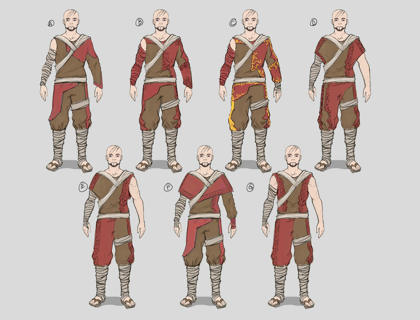 First Costume Studies/Iterations
