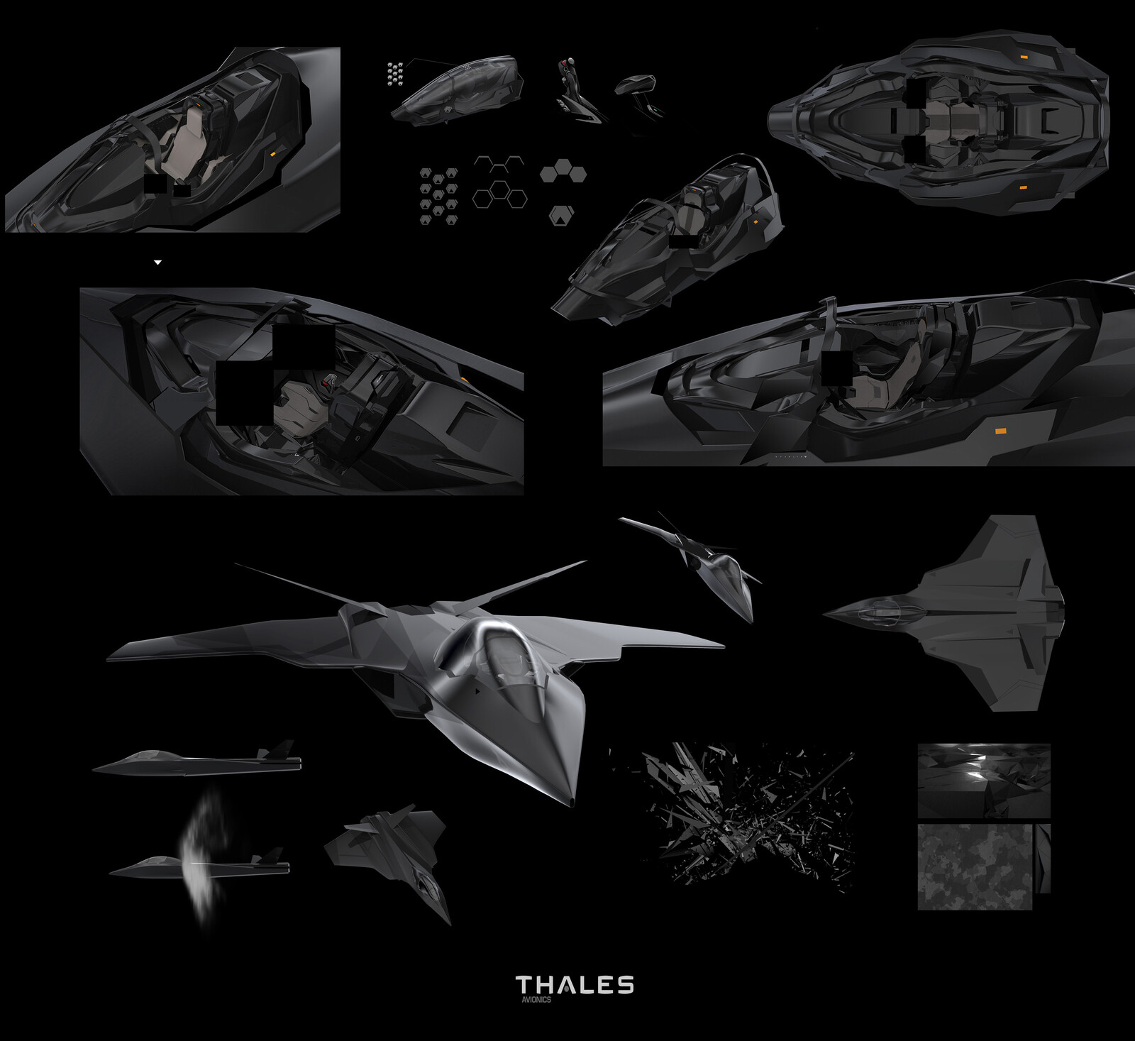 Artstation Thales Avs Next Gen Jetfighter Cockpit Concept Design Extracts Graphene Design Studio