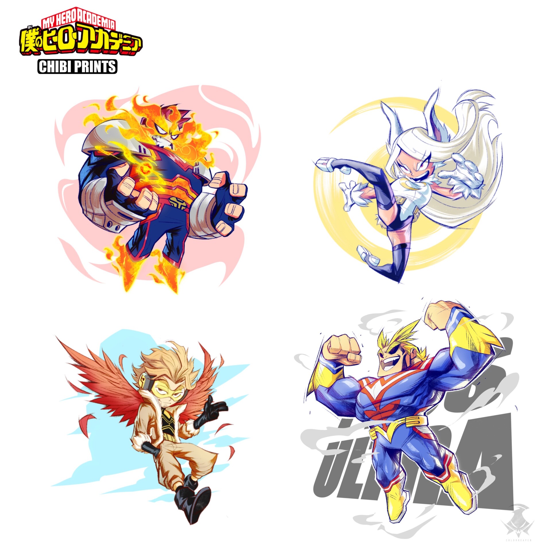 Artstation My Hero Academia Chibis Colorreaper