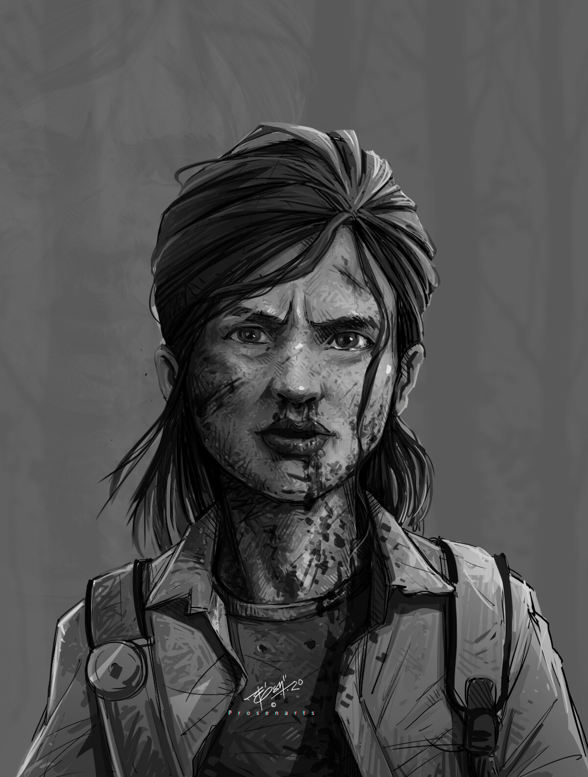 ArtStation - The Last of Us 2 - Ellie Hair - Unreal engine 5 with  Breakdowns - Fan Art