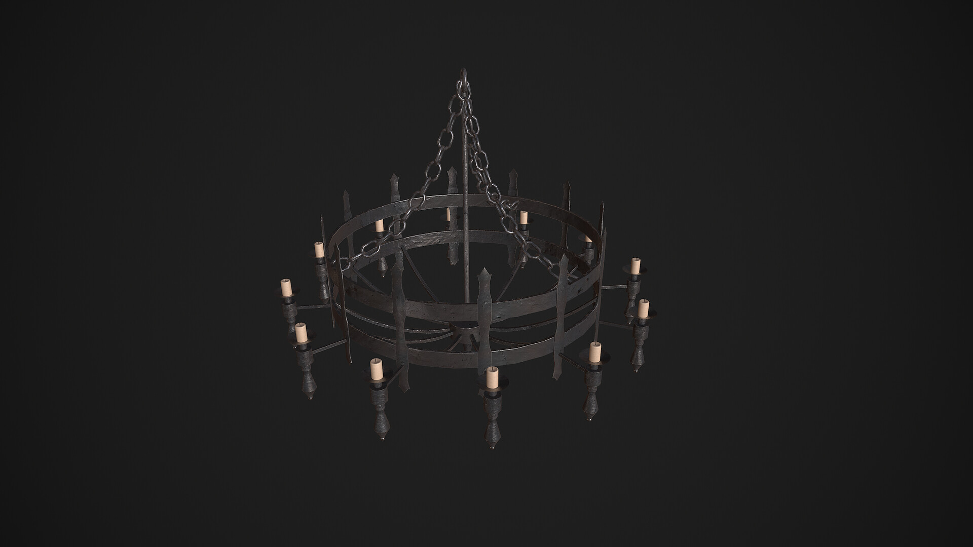 Artstation Medieval Chandelier 3d Game Model Mehmet Kaptan