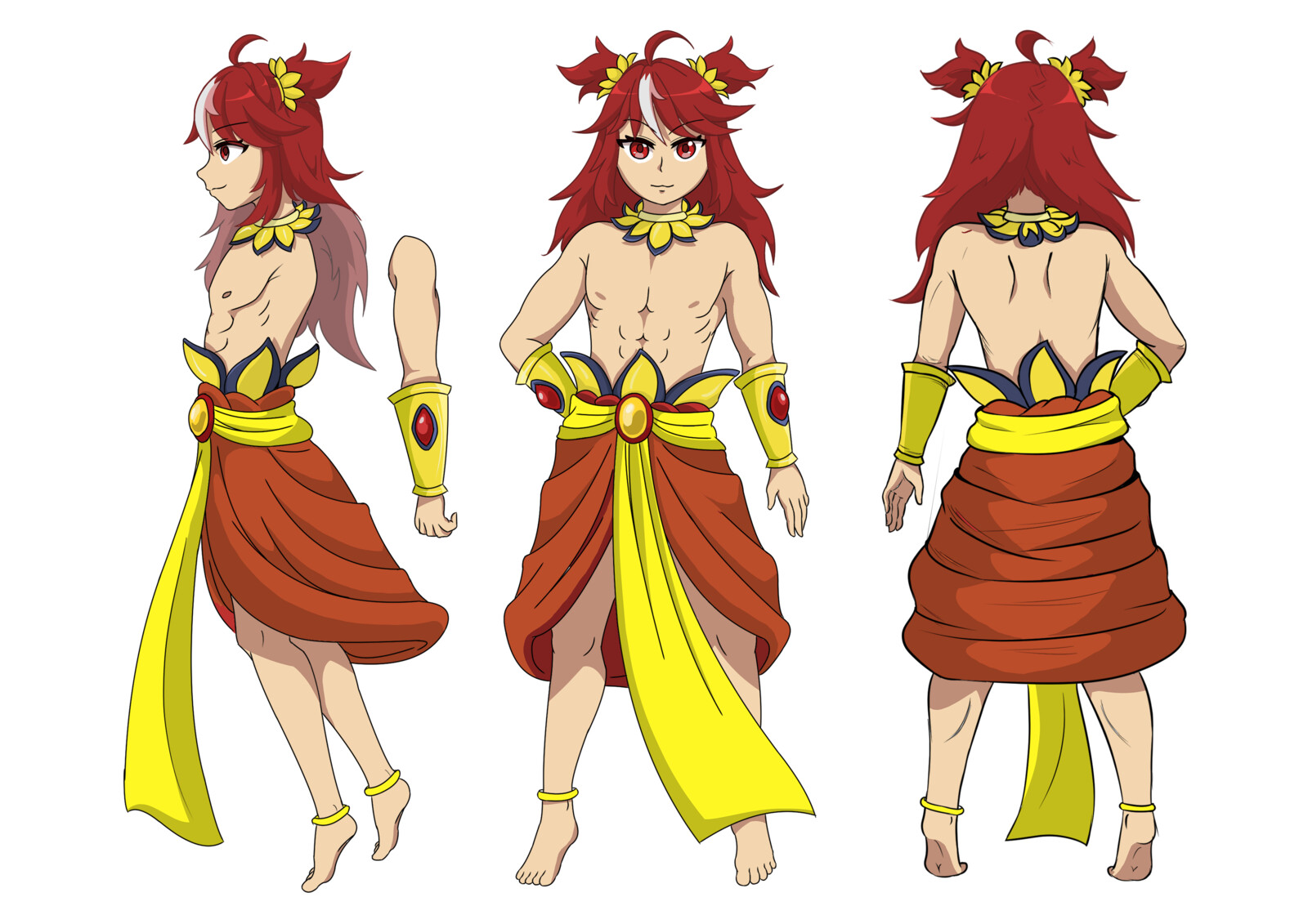 Nezha in God form.