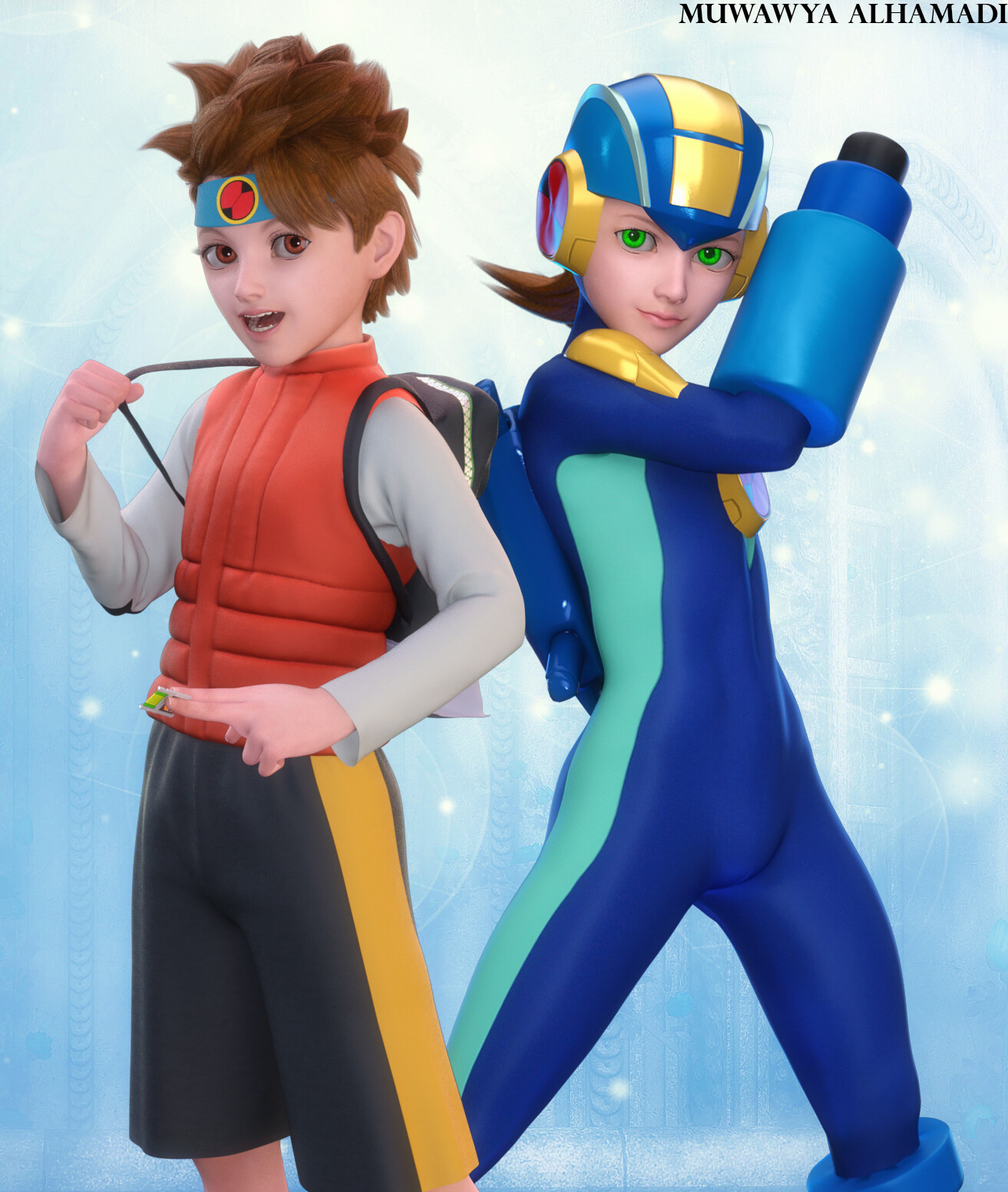 Artstation Mega Man Battle Network Fan Art