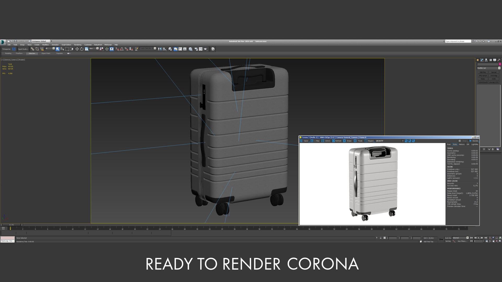 Louis Vuitton Suitcases - 3D Model for VRay, Corona