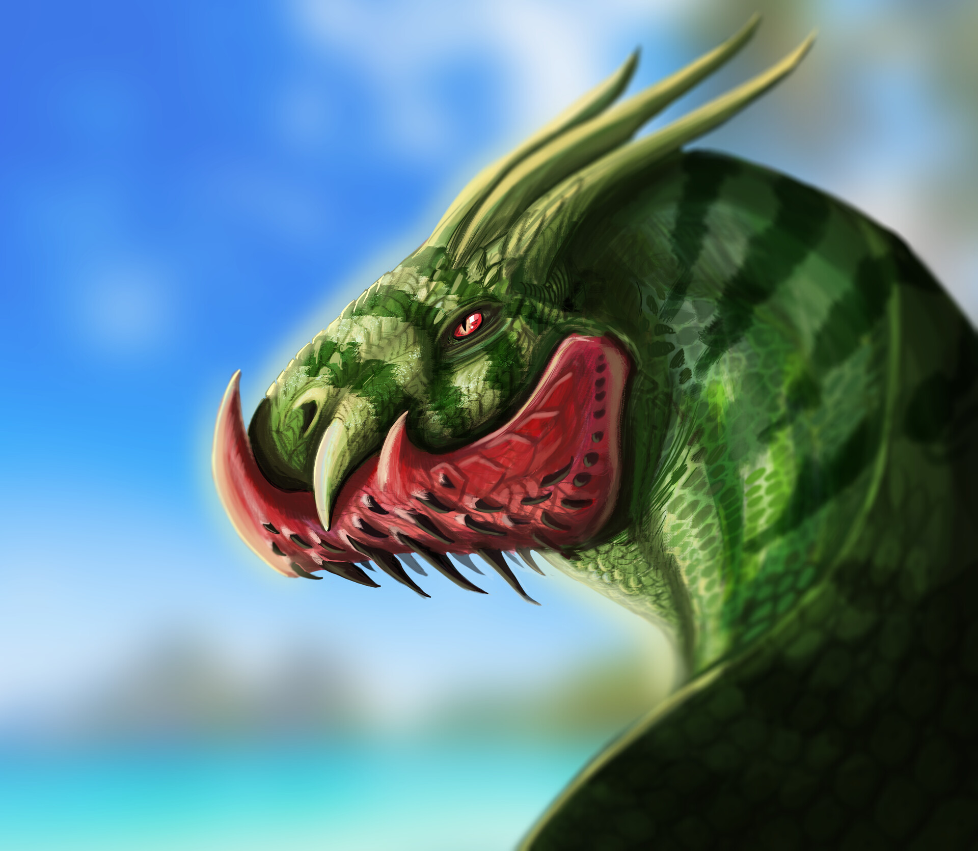 ArtStation Watermelon Dragon