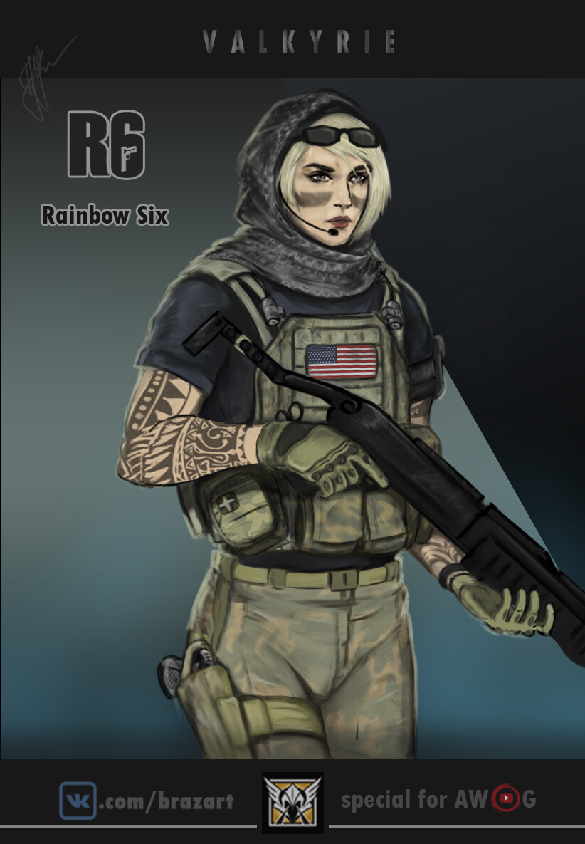 Anatoliy Kim Valkyrie Rainbow Six Siege Fan Skin Options