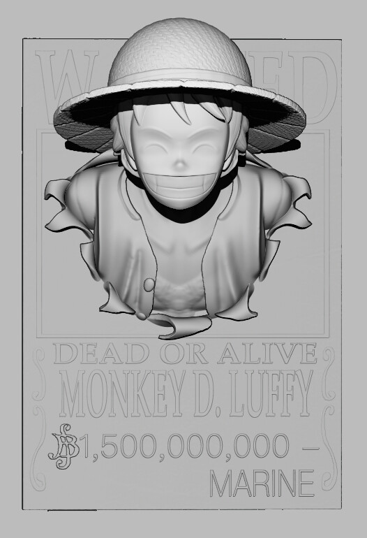 ArtStation - Wanted Dead or Alive Monkey D. Luffy
