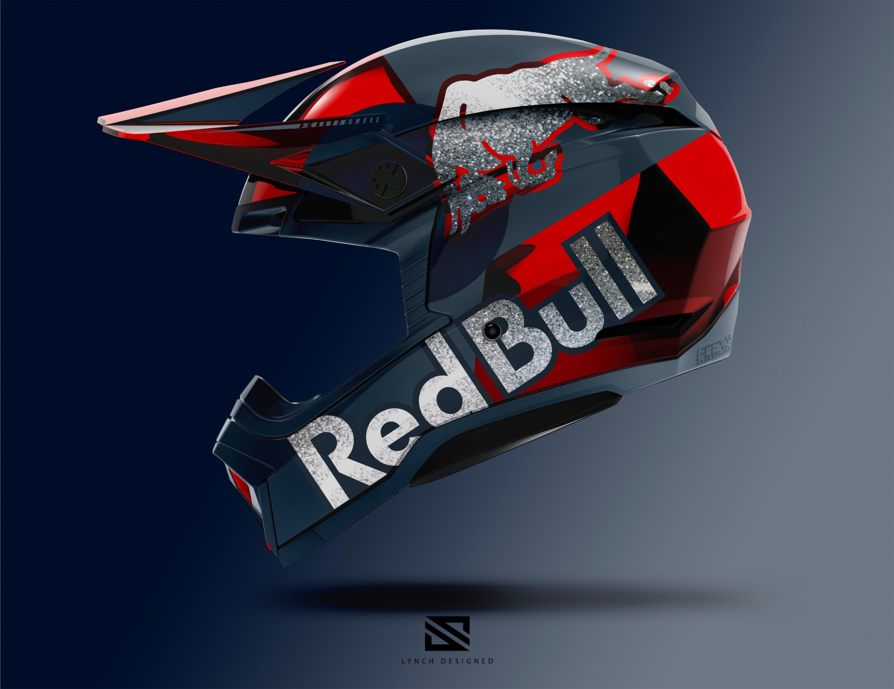 Helmet red bull design discount