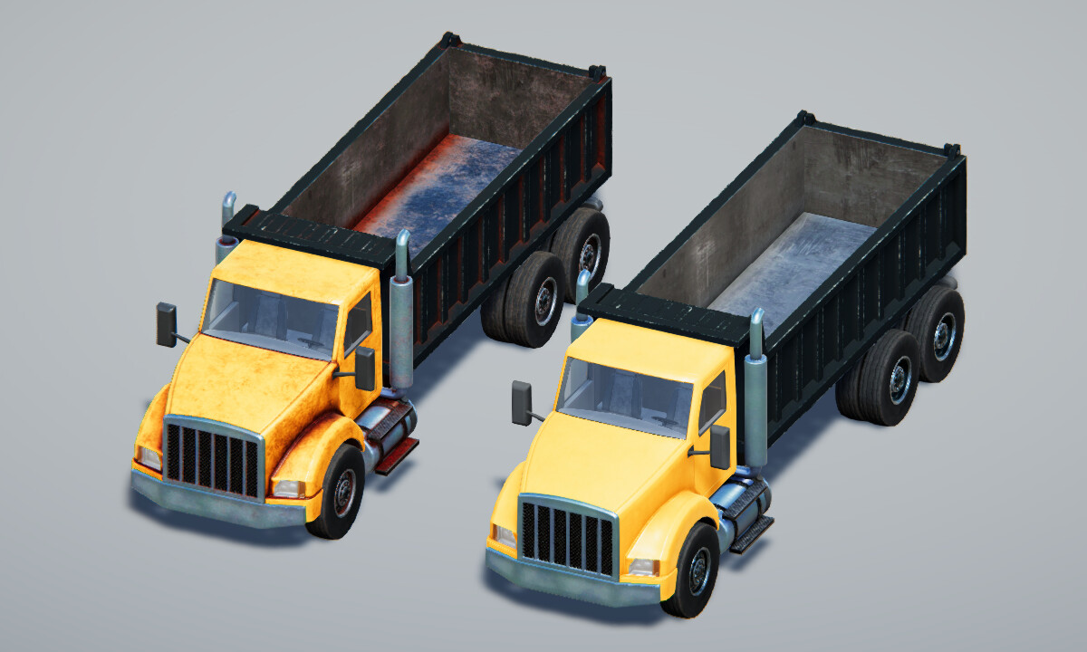 https://assetstore.unity.com/packages/templates/systems/dump-truck-controller-heavy-machinery-174975?aid=1101l44FM