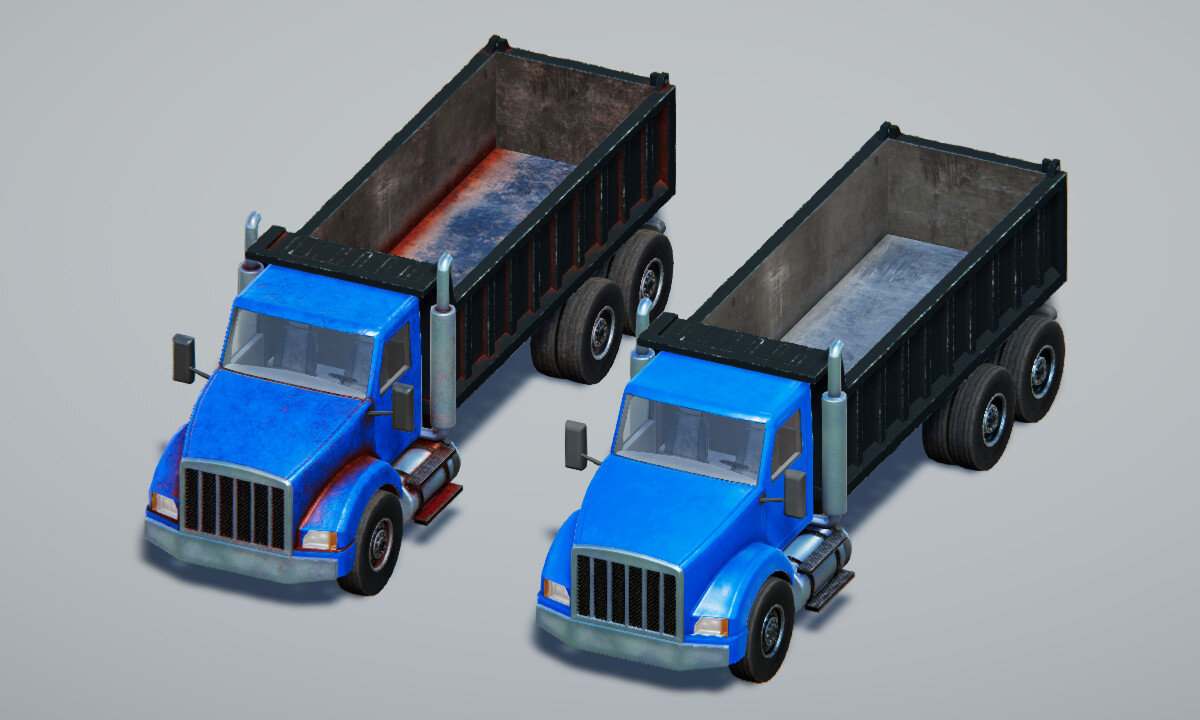 https://assetstore.unity.com/packages/templates/systems/dump-truck-controller-heavy-machinery-174975?aid=1101l44FM