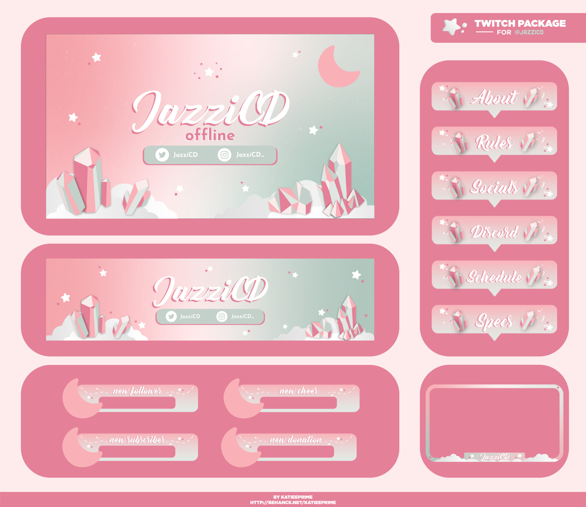 Artstation Twitch Streamer Packages Katie Nguyen