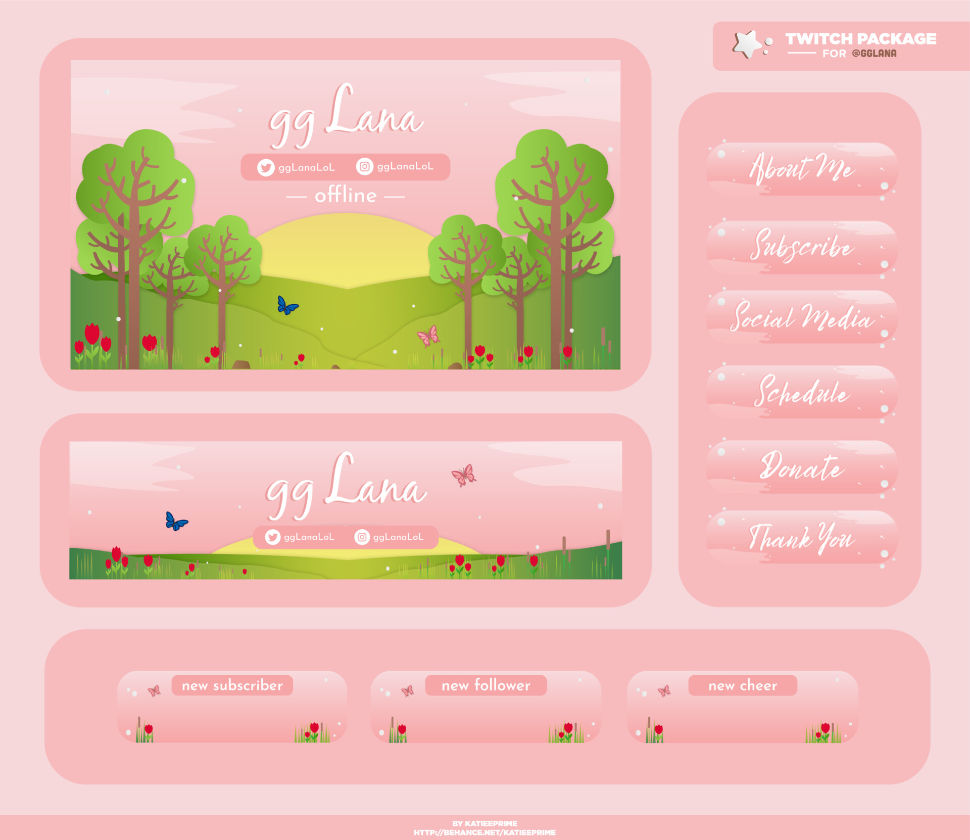 Artstation Twitch Streamer Packages Katie Nguyen