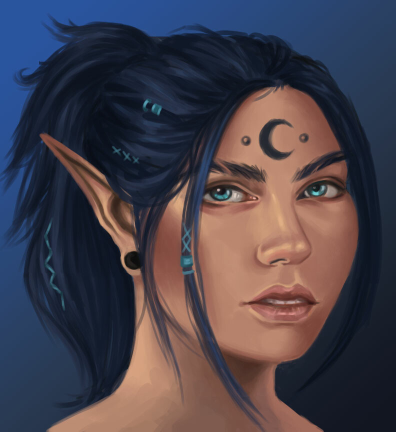 ArtStation - Practice 1- Eladrin Elf