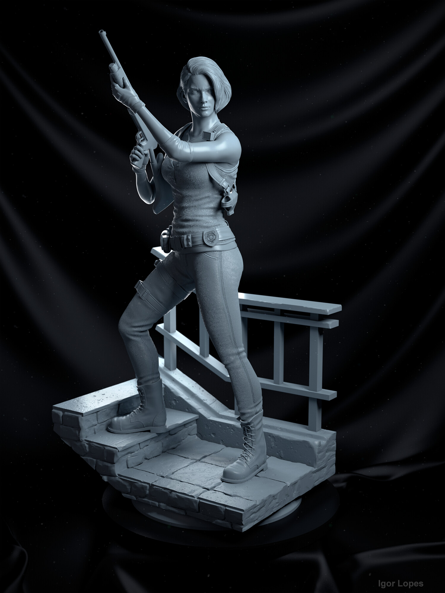 jill valentine statue