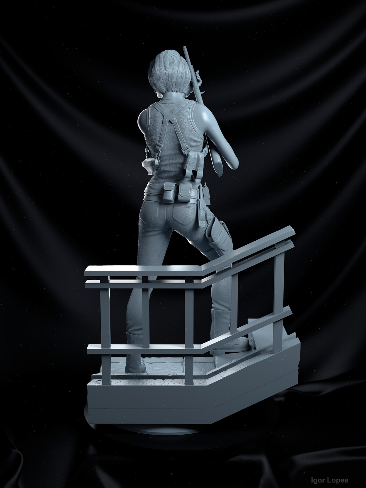 jill valentine statue