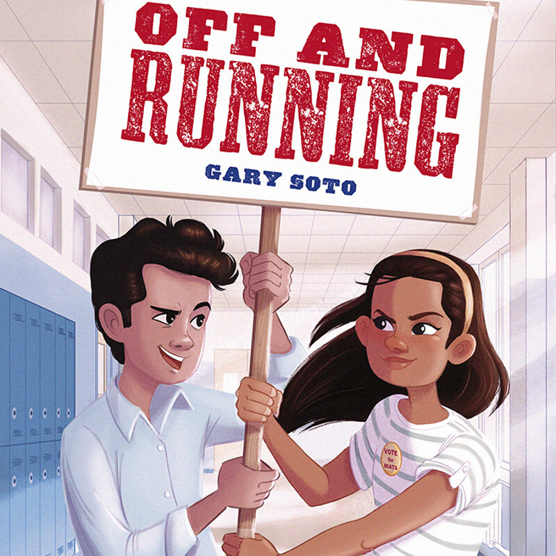 New cover version for “Off and Running” by Scholastic