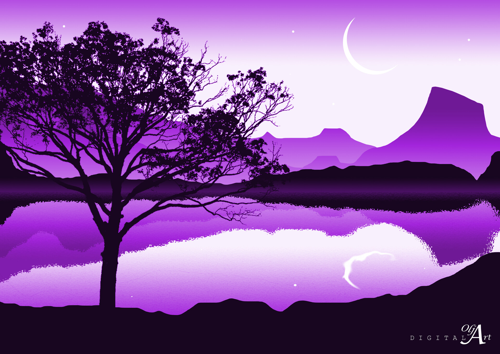 ArtStation - Purple night