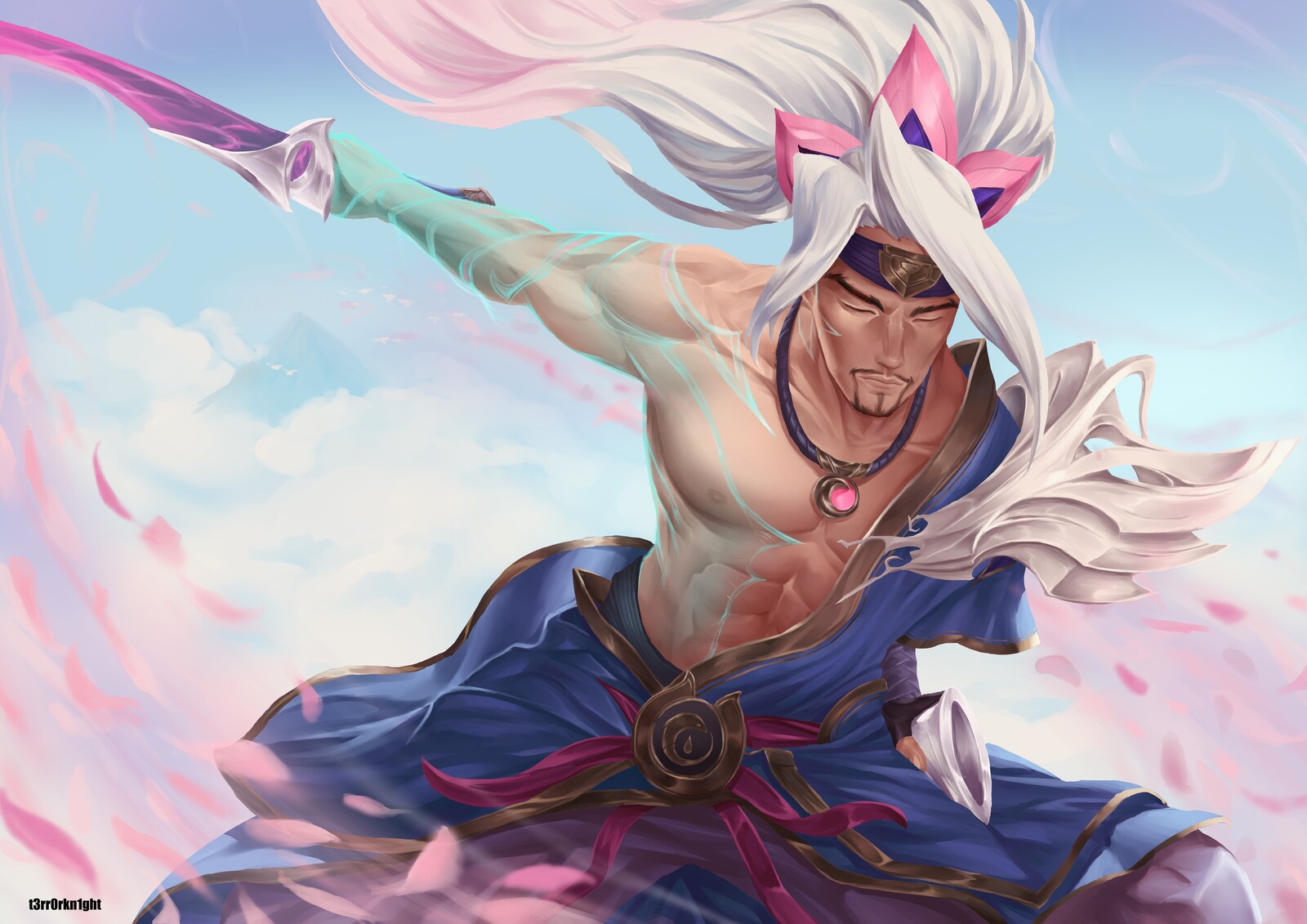 Artstation League Of Legends Spirit Blossom Yasuo Tsu Ran Ang Yasuo, thresh, teemo, and vayne are all getting the spirit blossom treatment for this year's their splash art also has a lush background with flower petals and plants of many kinds. legends spirit blossom yasuo tsu ran ang