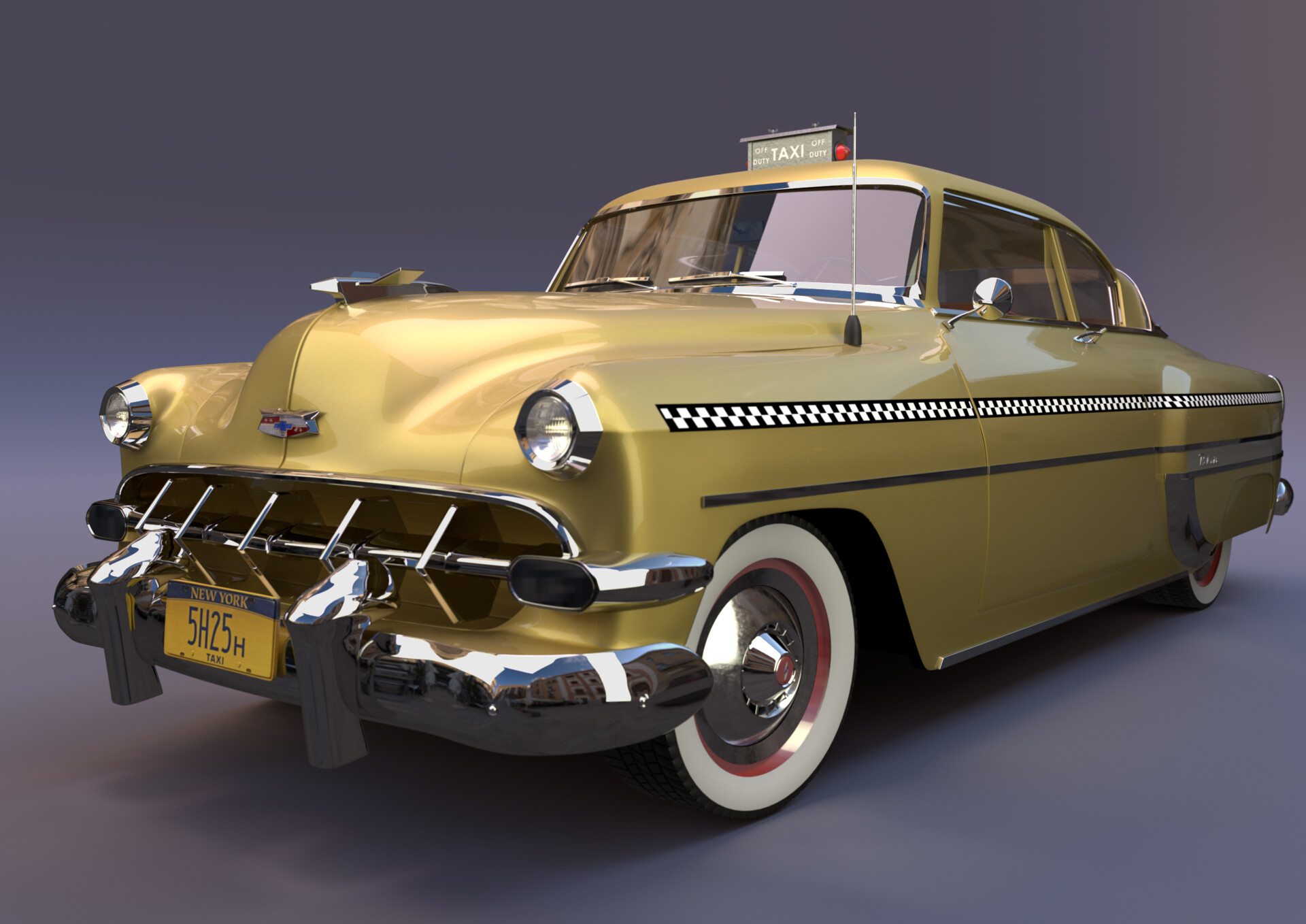 Kevin Tresinie - Chevrolet bel air 1954 - Taxi