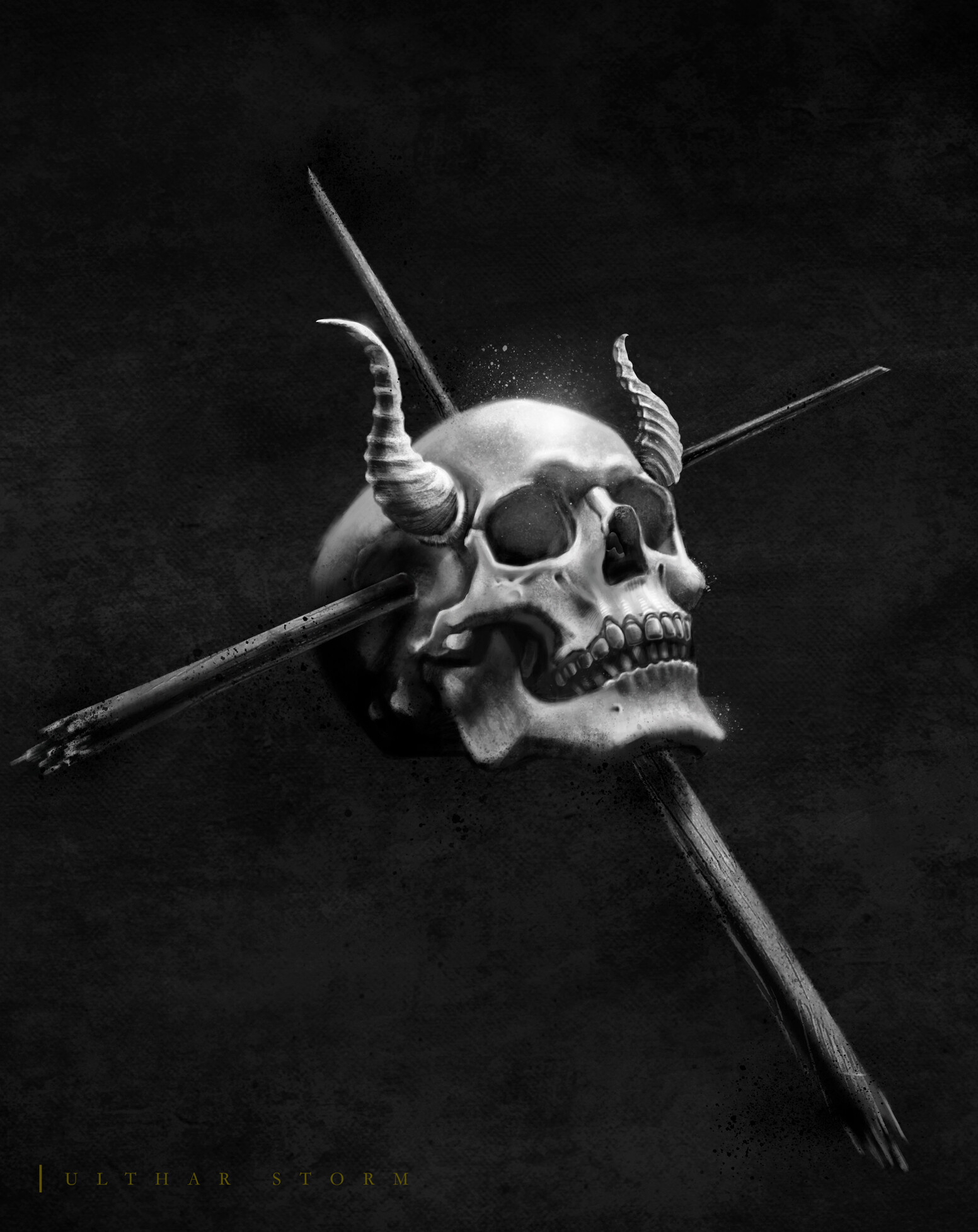 Ulthar Storm - Epicus Doomicus Metallicus - Skull + Process