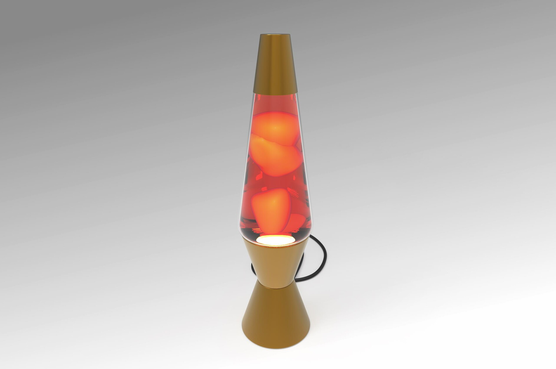 Kyle Agnew CGI Lava Lamp Orange Red