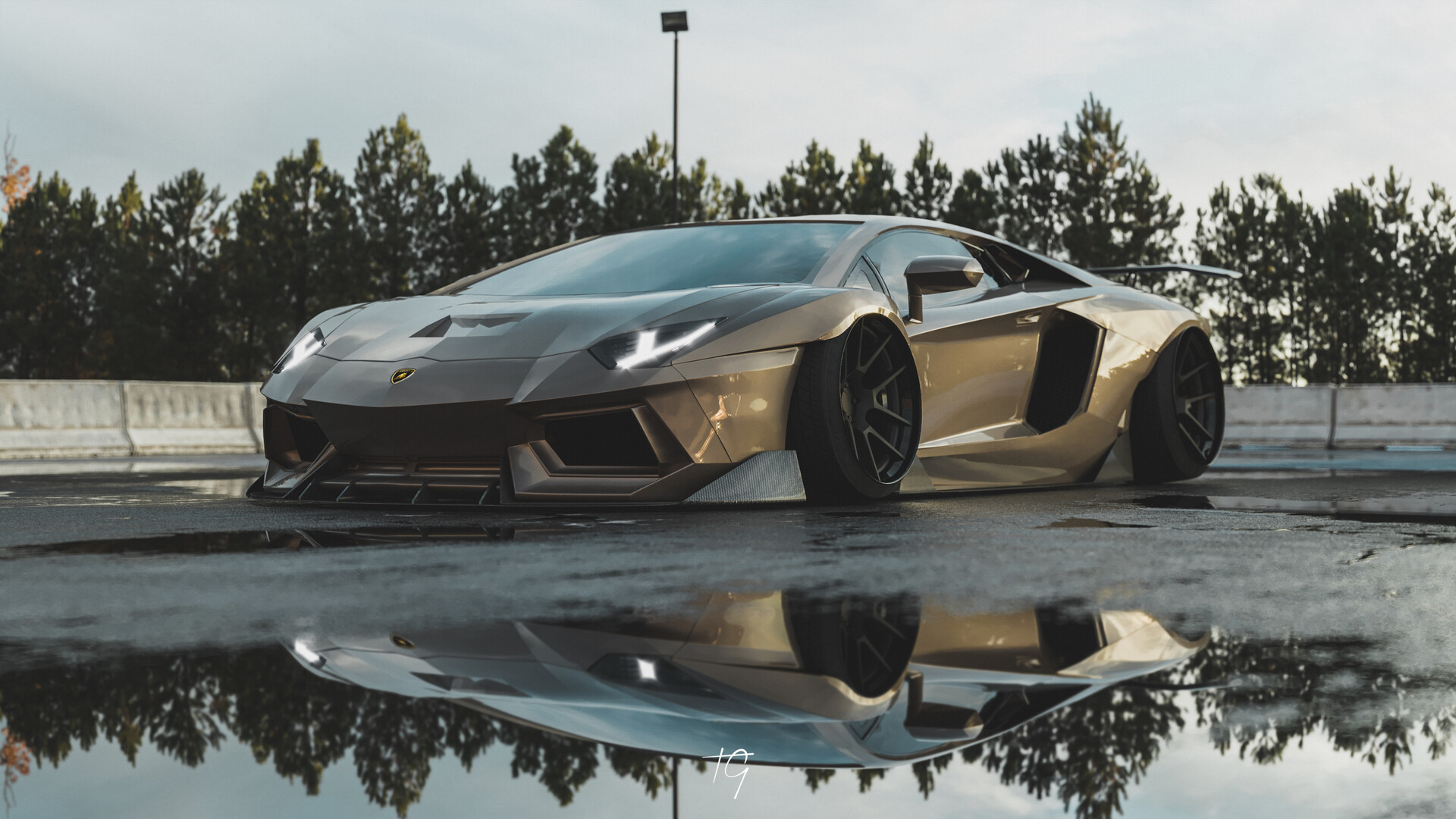 ArtStation Stanced Aventador