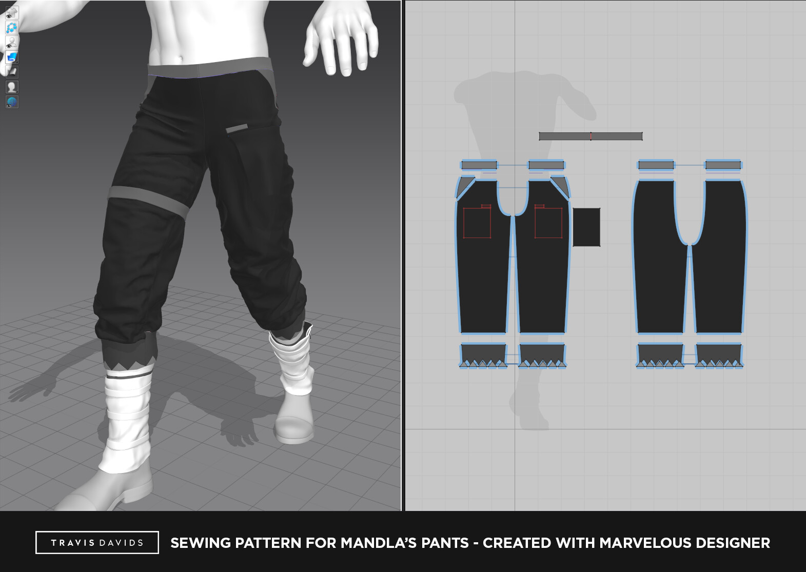 I use Marvelous Designer to create a base for all of my garments and detail it further with zbrush. 