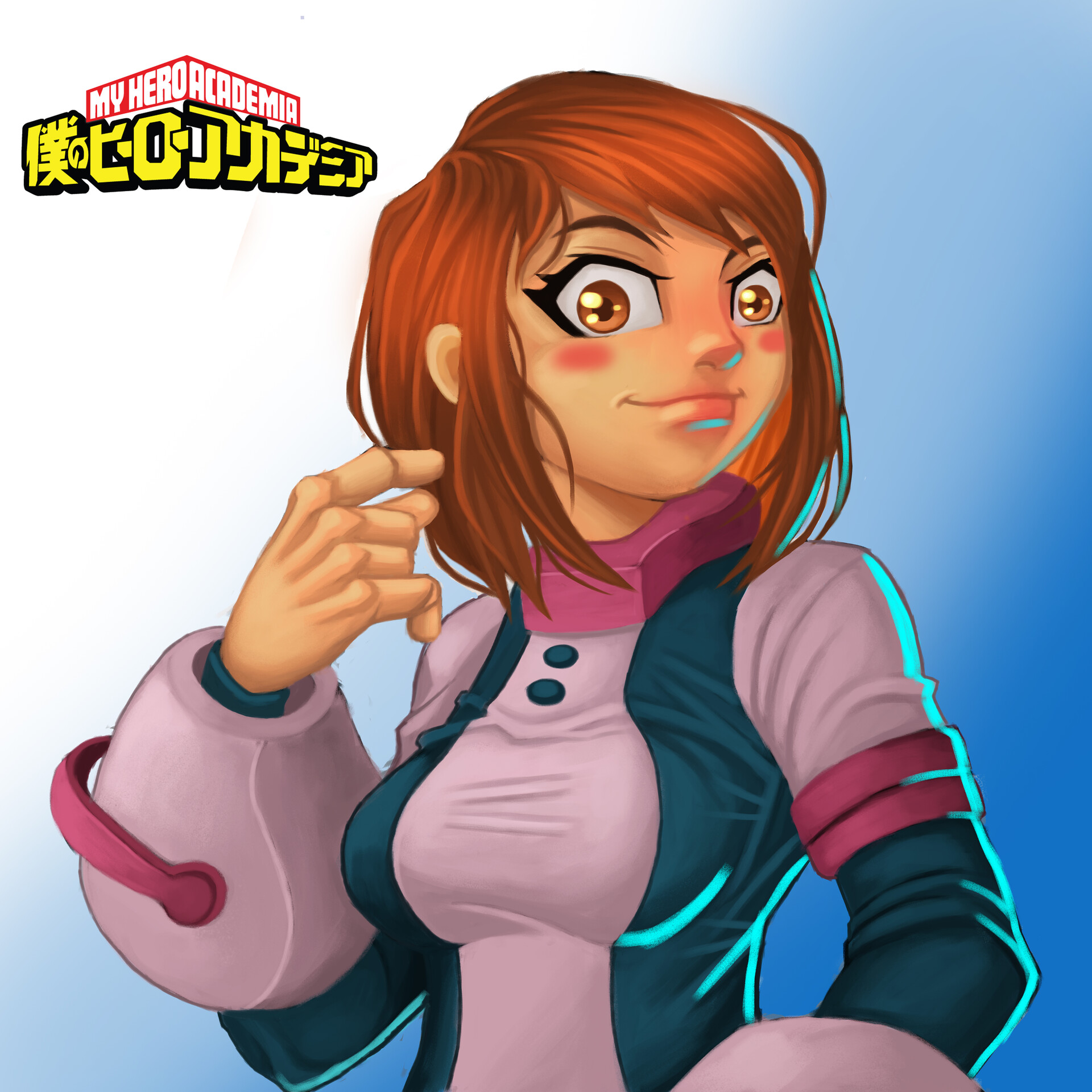 Artstation Ochaco Uraraka My Hero Academia Digital Art