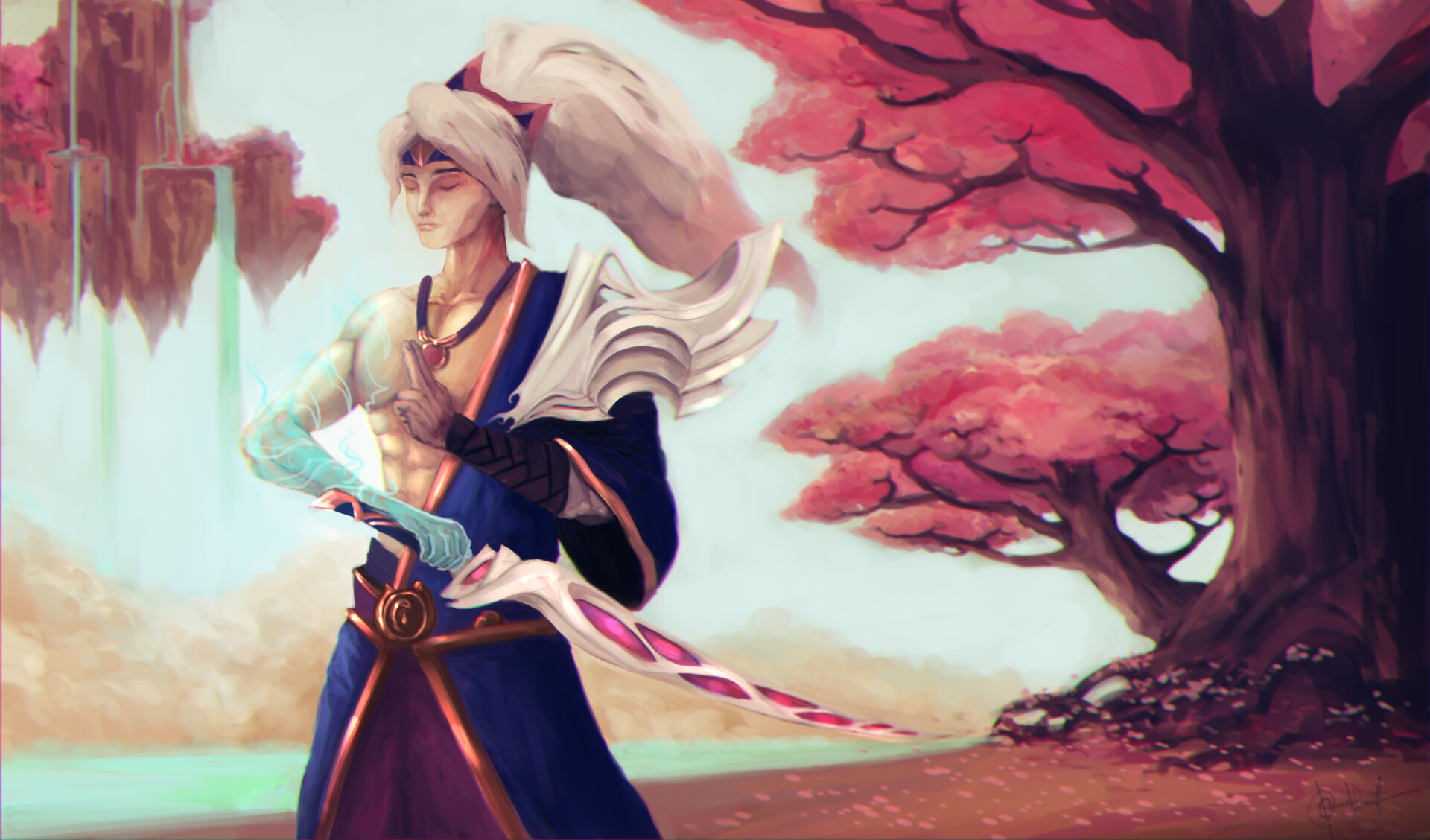 Siddesh Thaly Spirit Blossom Yasuo Fan Art Fret not as we're launching this art contest for you to have a chance to add it to your collection! spirit blossom yasuo fan art