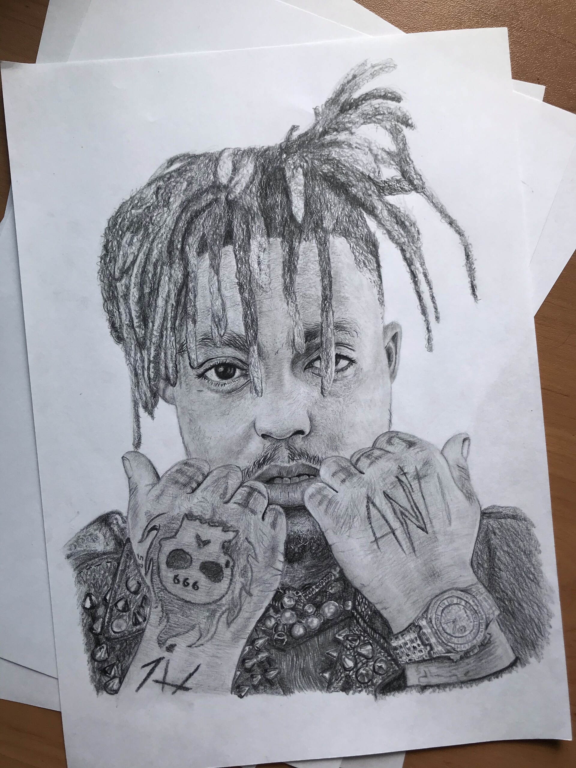 Easy Juice Wrld Coloring Page