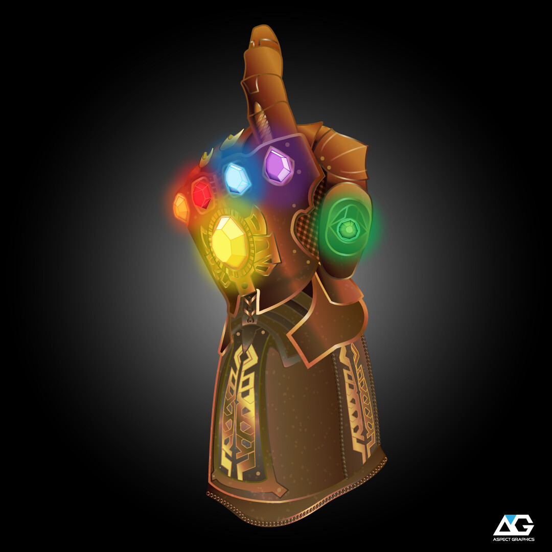 Dale Oxley - Infinity Gauntlet T shirt print