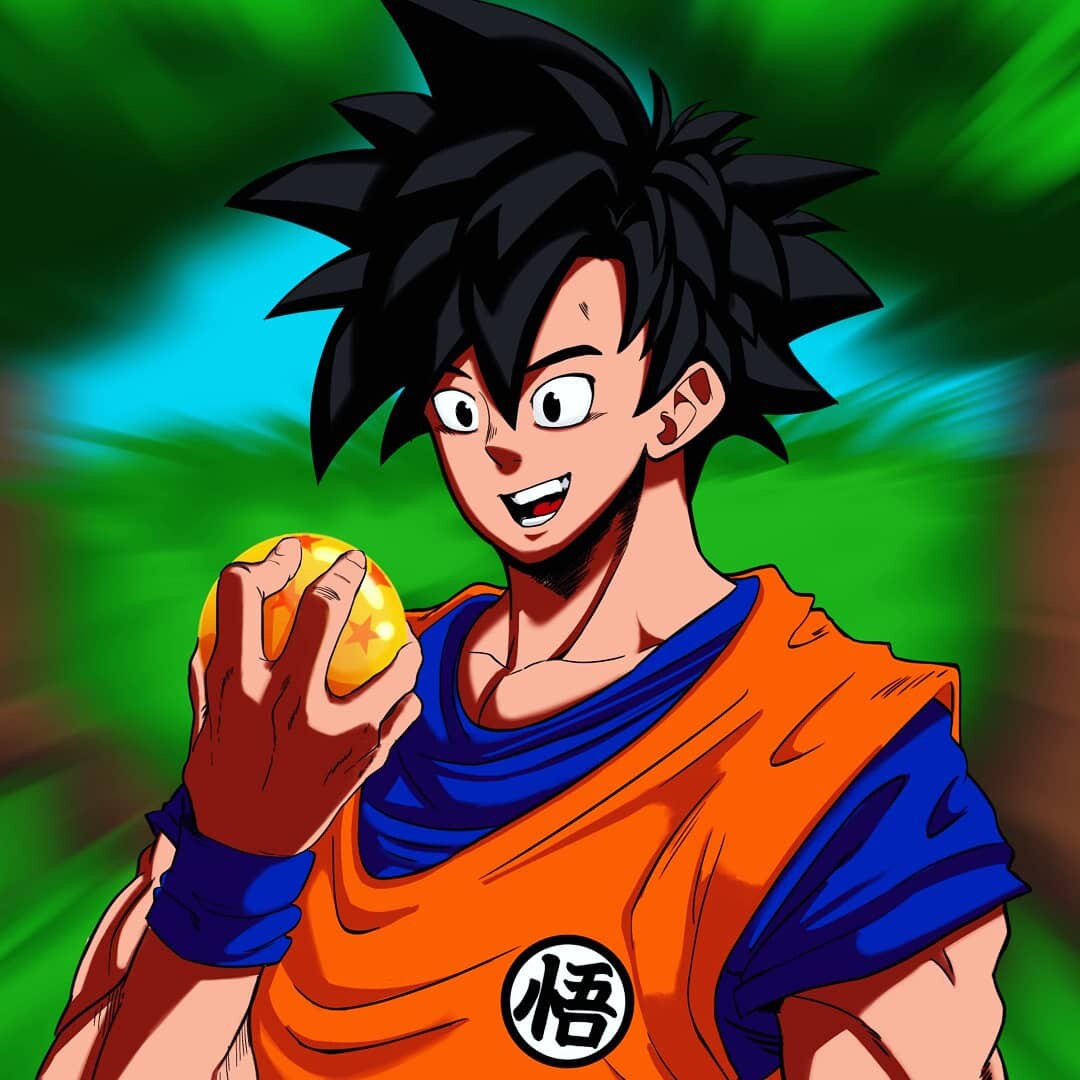 ArtStation - Goku and a Dragon ball.