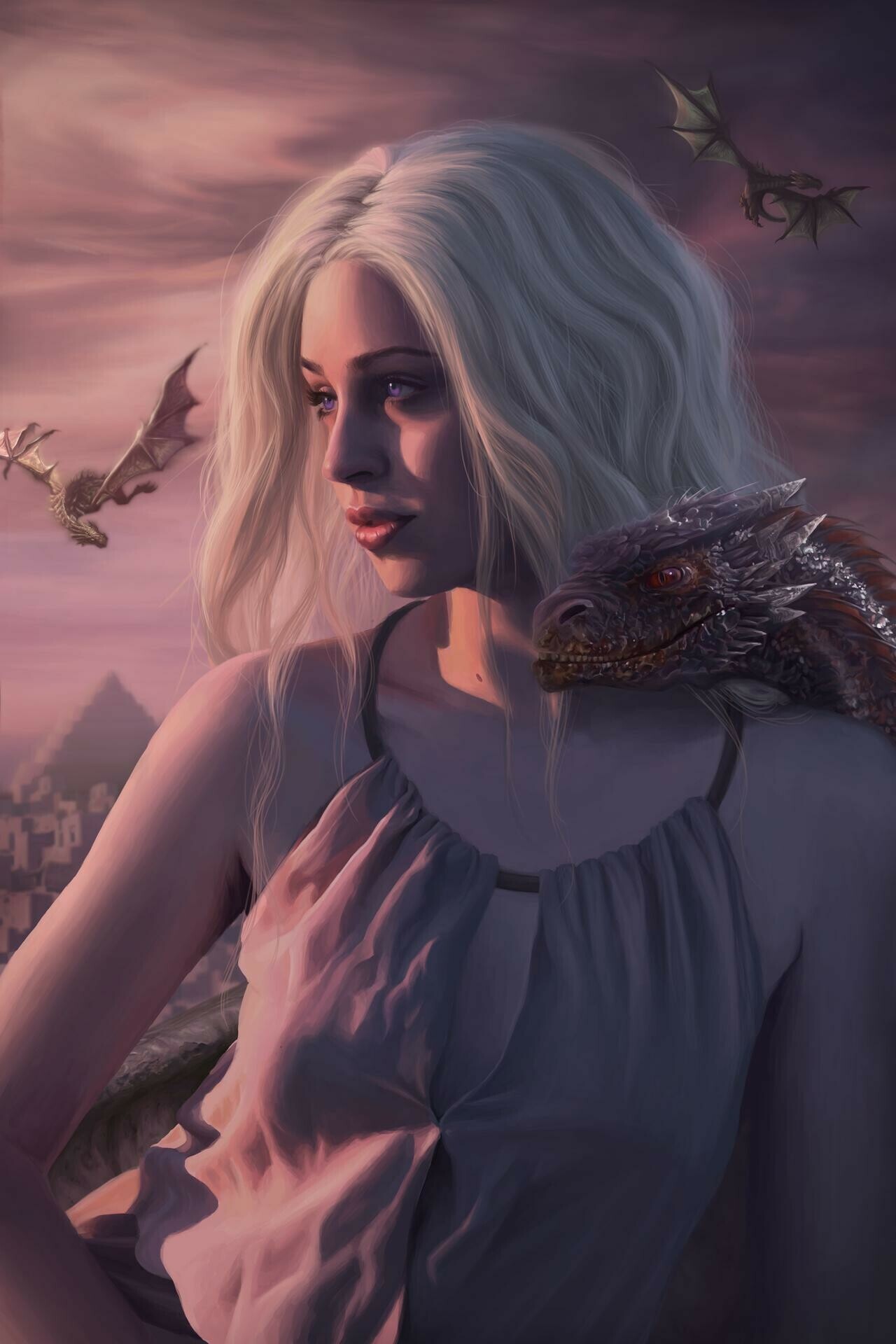 Daenerys Targaryen of A Song of Ice and Fire.