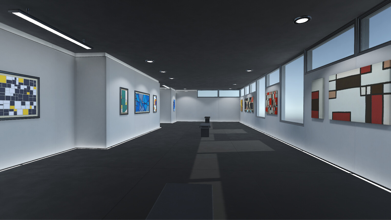 Another shot of the gallery demo in Unity