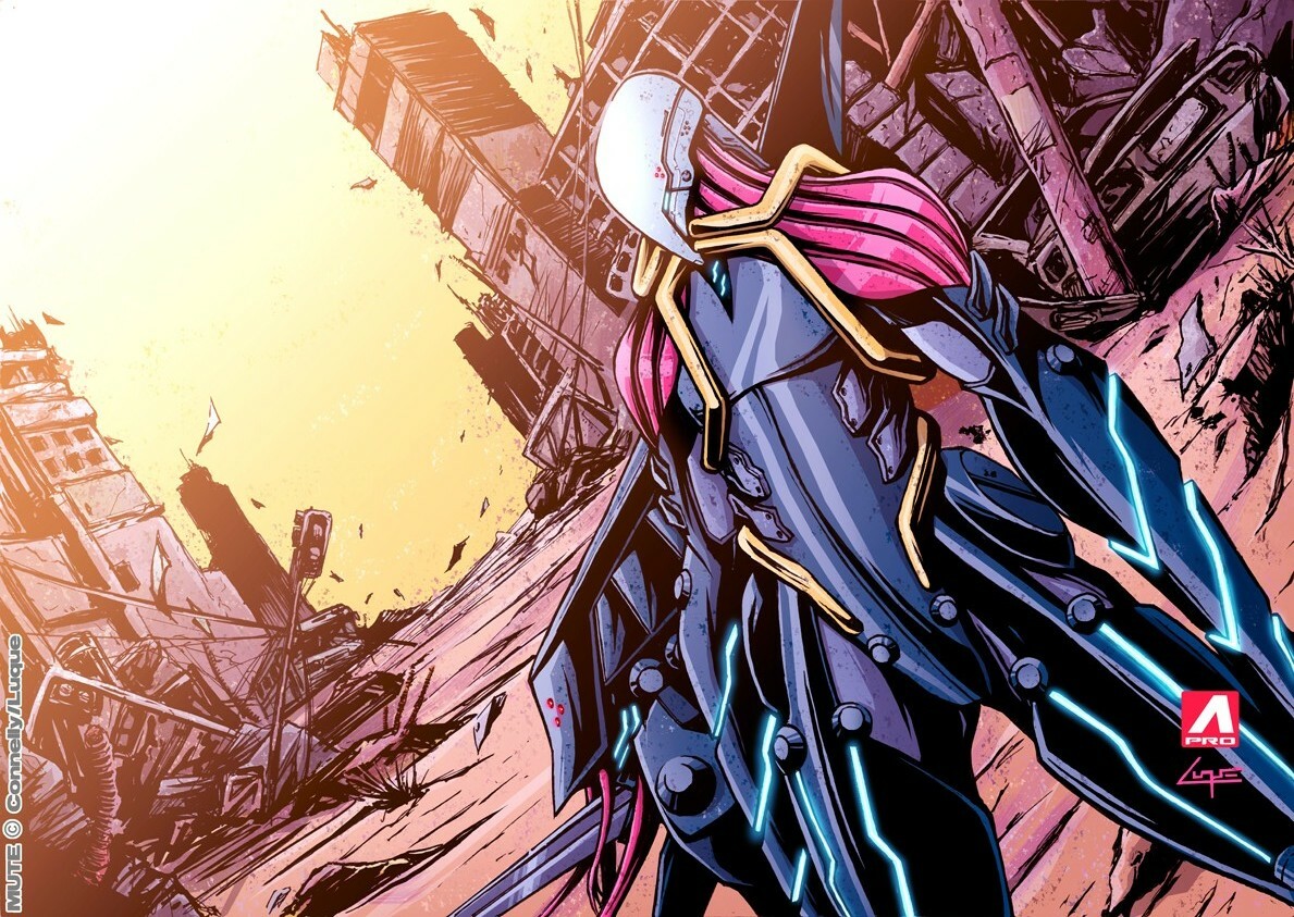 ArtStation MUTE COMIC COVER ILLUSTRATION